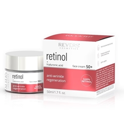 Εικόνα της Revers Cosmetics  Κρέμα προσώπου με ρετινόλη & υαλουρονικό  50+  50ML