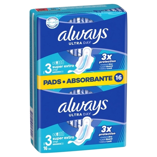 Εικόνα από Always Σερβιέτα Ultra Super Extra 16 Τεμαχίων dp