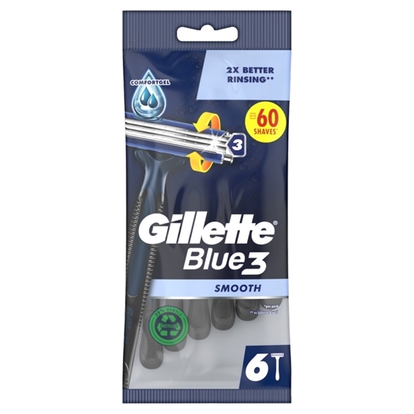Εικόνα από Gillette Blue 3  Blister Ξυραφάκια μιας Χρήσης 6τμχ