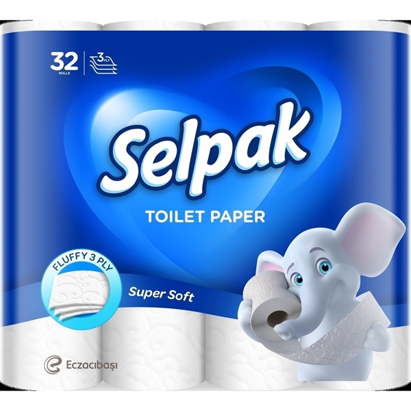Εικόνα από Selpak Χαρτί Υγείας Super Soft 32 Ρολά 3 φύλλα