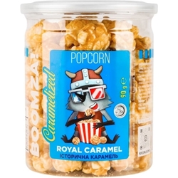Εικόνα της Boomza Caramel Pop Corn Royal Caramel 90gr