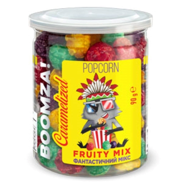 Εικόνα από Boomza Caramel Pop Corn Royal Mix Fruits 90gr