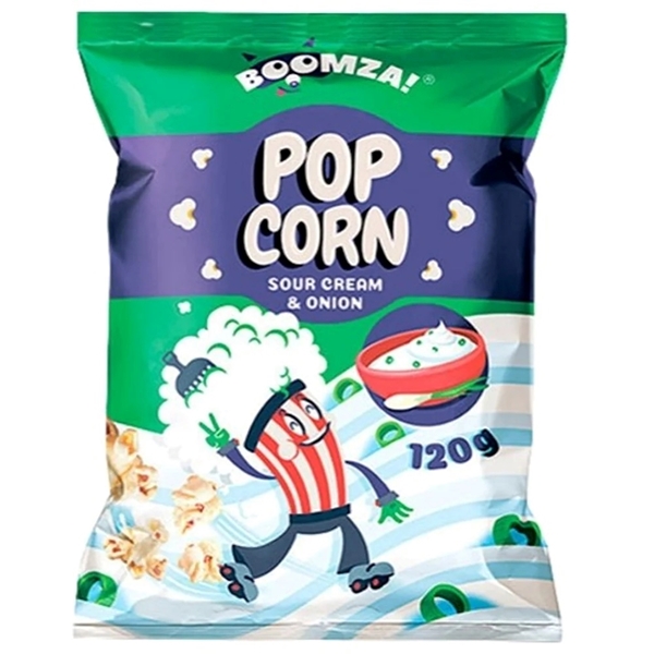 Εικόνα από Boomza Pop Corn Packet Sour Cream & Onion 120gr