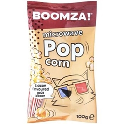 Εικόνα της Boomza Pop Corn για φούρνο μικροκυμάτων με μπέικον 100gr
