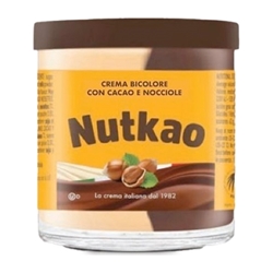 Εικόνα της NUTKAO Κρέμα Duo άλειμμα φουντουκιού κακάο και βανίλια 200gr