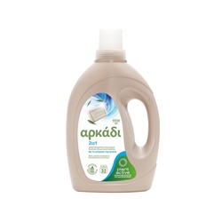 Εικόνα της Αρκάδι Υγρό Απορρυπαντικό Ρούχων & Μαλακτικό 2σε1 με Άσπρο Σαπούνι 32μεζ