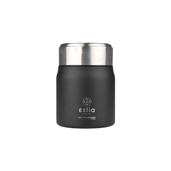 Εικόνα από Estia Save The Aegean Δοχείο Φαγητού Inox Θερμός Midnight Black 500ml