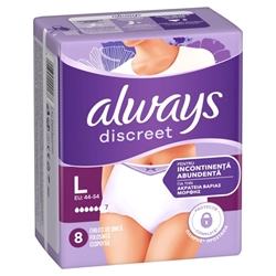 Εικόνα της Always Discreet Pants Large 8 Tεμαχίων