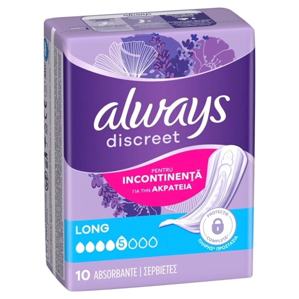 Εικόνα από Always Discreet Pads Long 10 Tεμαχίων