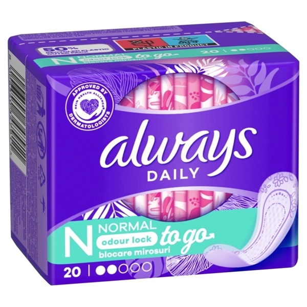 Εικόνα από Always σερβιετάκια to go normal 20 τεμαχίων