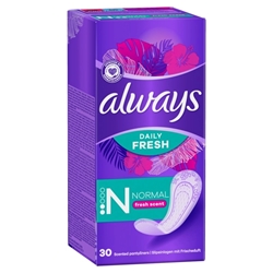 Εικόνα της Always Σερβιετάκια Normal Fresh 30 Τεμαχίων