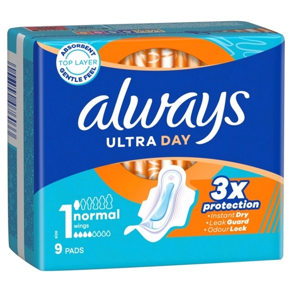 Εικόνα από Always Σερβιέτα Ultra Normal Plus 9 Τεμαχίων
