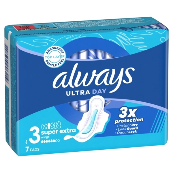 Εικόνα από Always Σερβιέτα Ultra Super Extra 7 Τεμαχίων