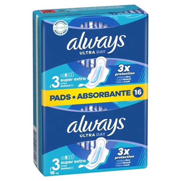 Εικόνα από Always Σερβιέτα Ultra Super Extra 16 Τεμαχίων dp