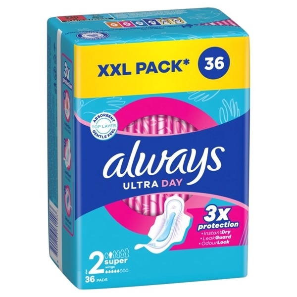 Εικόνα από Always Ultra Long Σερβιέτες με Φτερά Μέγεθος 2 36τμχ GP