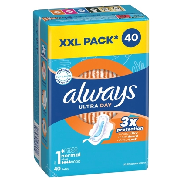 Εικόνα από Always Σερβιέτα Ultra Normal Plus 40 Τεμαχιων GP