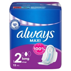 Εικόνα της Always Σερβιέτα Maxi Long Plus 12 Τεμαχίων