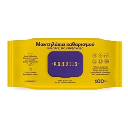 Εικόνα της AGNOTIS υγρά μαντηλάκια καθαρισμού για όλες τις επιφάνειες 100τεμ