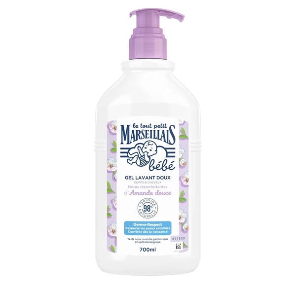 Εικόνα από Le Petit Marseillais Bebe Σαμπουάν & Αφρόλουτρο με γλυκό αμύγδαλο 700ml
