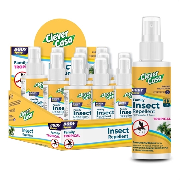 Εικόνα από Clever Casa Εντομοαπωθητική Λοσιόν σε Spray με Άρωμα Tropical 100ml