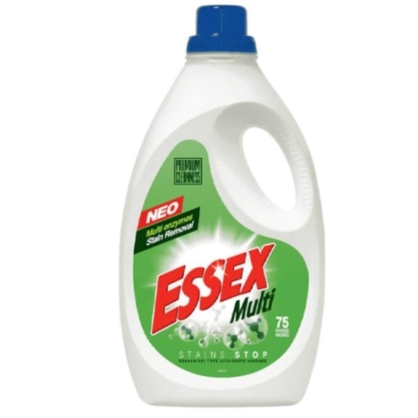Εικόνα από Essex Multi Stains Stop Υγρό Απορρυπαντικό ρούχων 3.75lt (75 Μεζούρες)
