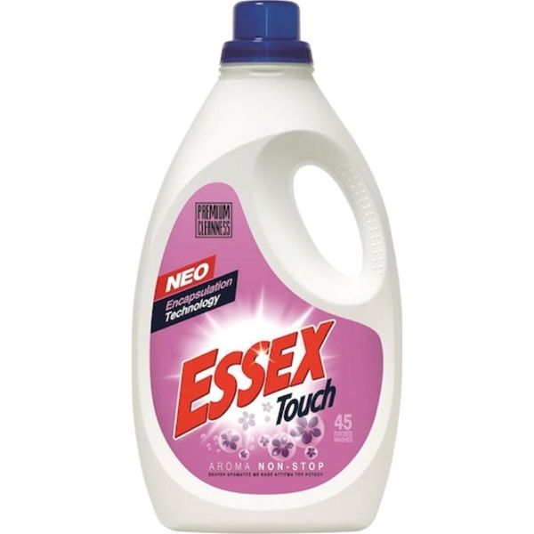 Εικόνα από Essex Touch Aroma Non-Stop Υγρό Απορρυπαντικό ρούχων 2.25lt (45 Μεζούρες)