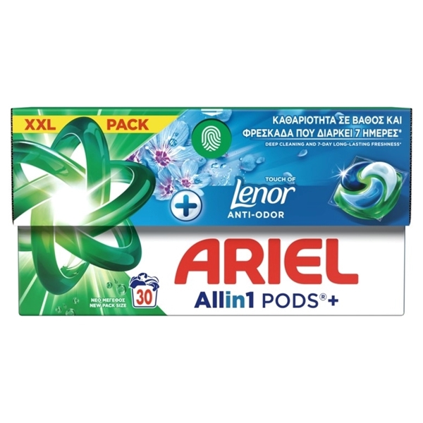 Εικόνα από Ariel Pods All in 1 Touch Of Lenor 30 τεμαχίων
