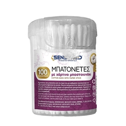 Εικόνα της Sensimed Μπατονέτες με Χάρτινο Μπαστουνάκι 100 τεμάχια