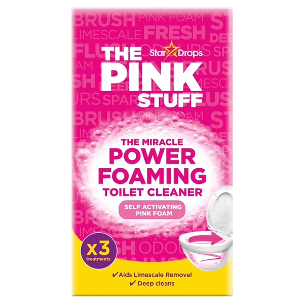 Εικόνα από Pink Stuff Miracle Ροζ Αφρός Τουαλέτας – 3 Φακελάκια X100gr