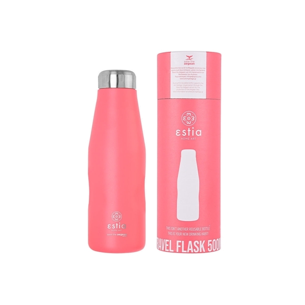 Εικόνα από Estia Travel Flask Save The Aegean Pastel Coral 0.5lt