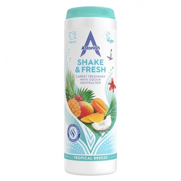Εικόνα από Astonish Shake & Fresh Τropical 350gr Σκόνη φρεσκαρίσματος χαλιών