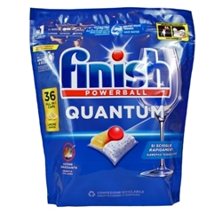 Εικόνα της Finish Powerball Quantum All In 1 Κάψουλες Πλυντηρίου Πιάτων Λεμόνι 36 Τεμ.