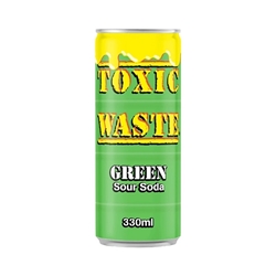 Εικόνα της Toxic Waste Sour Soda Green 330ml (πράσινα φρούτα και εσπεριδοειδή)