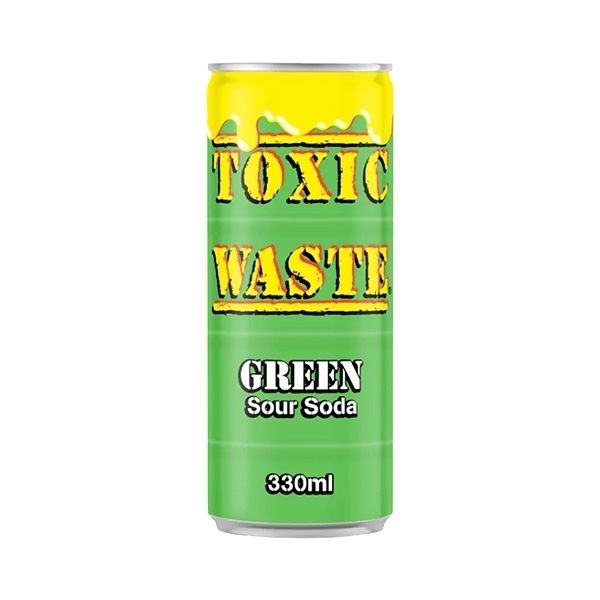 Εικόνα από Toxic Waste Sour Soda Green 330ml (πράσινα φρούτα και εσπεριδοειδή)