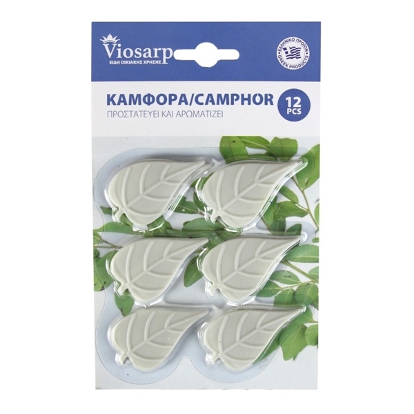 Εικόνα από Viosarp Αρωματικό Ντουλάπας Blister Καμφόρα 12τμχ