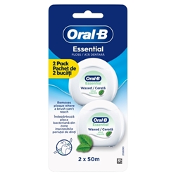 Εικόνα της Oral-B Oδοντικό Nήμα Kηρωμένο Μέντα 2 τεμάχια Χ 50m