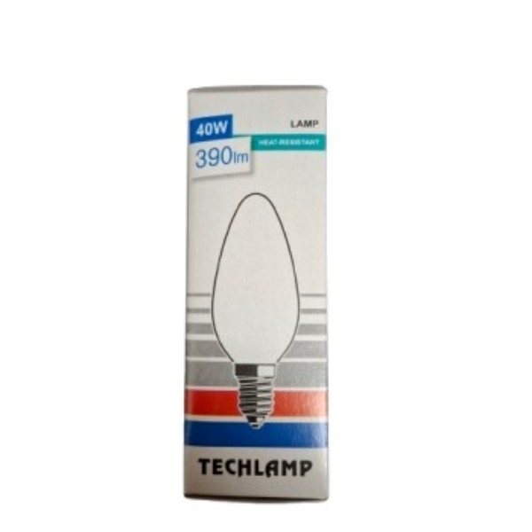 Εικόνα από Techlamp Λάμπα Κερί Ε14/40W Γάλακτος