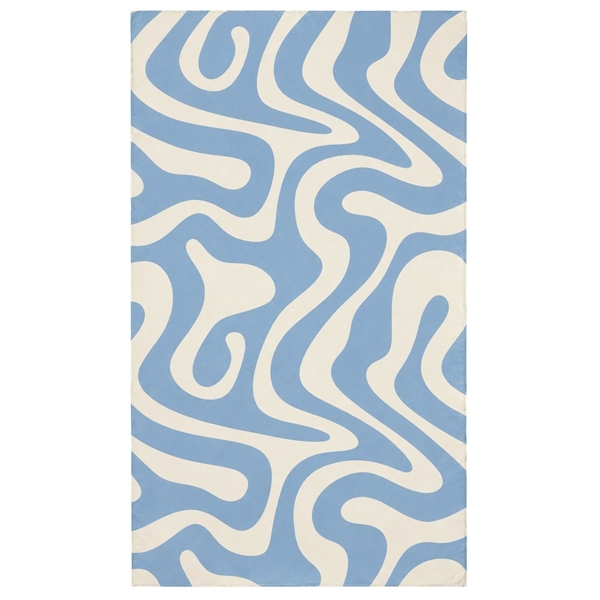 Εικόνα από Estia Πετσετα Θαλασσης  Microfiber με Τσαντάκι 90x180 cm  Ocean Waves