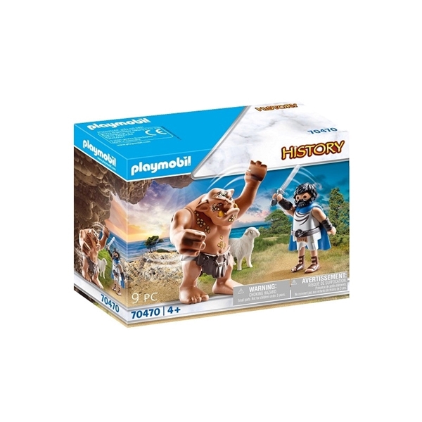 Εικόνα από Playmobil History Ο Οδυσσέας & ο Κύκλωπας Πολύφημος 4-10 ετών (70470)