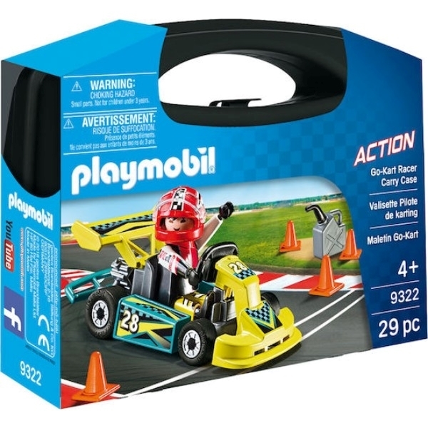 Εικόνα από Playmobil Βαλιτσάκι Action Go Kart Racer Carry Caseγια 4-10 ετών (9322