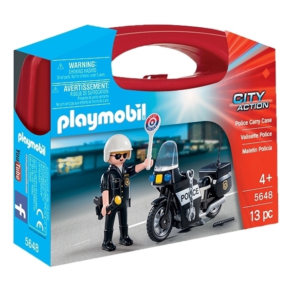 Εικόνα από Playmobil Βαλιτσάκι City Action Αστυνόμος Με Μοτοσικλέτα για 4-10 ετών (5648)