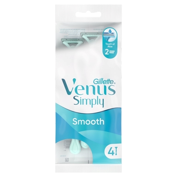 Εικόνα από Gillette Woman Ξυραφάκι Simply Venus 2  Blister 4 Τεμαχίων