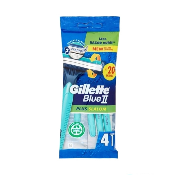 Εικόνα από Gillette Blue II Slalom Plus Ξυραφάκια μιας Χρήσης 4τμχ
