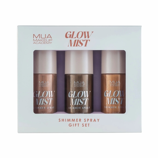 Εικόνα από Mua Makeup Academy Glow Mist Shimmer Spray Gift Set 3 X 50ML