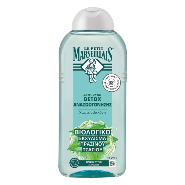 Εικόνα από Le Petit Marseillais Σαμπουάν Detox Αναζωογόνησης Με Εκχύλισμα Βιολογικού Θυμαριού & Τσάι 300ml