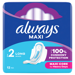 Εικόνα της Always Σερβιέτα Maxi Long Plus 12 Τεμαχίων