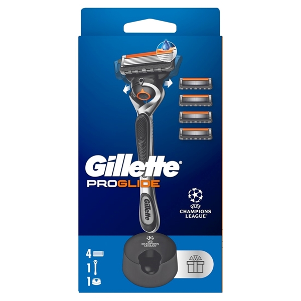 Εικόνα από Gillette Aνταλλακτικά Proglide Blister 4 Τεμαχίων + Λαβή +Βάση Δώρο