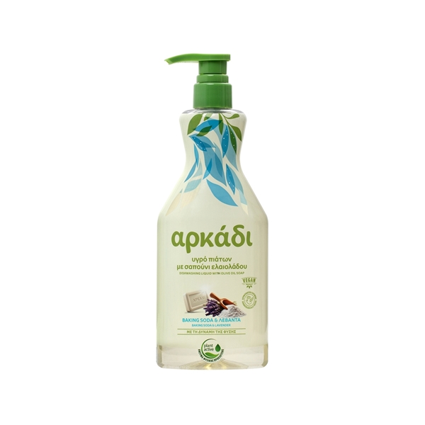 Εικόνα από Αρκάδι Υγρό Πιάτων Baking Soda & Λεβάντα Αντλία  (550ml)